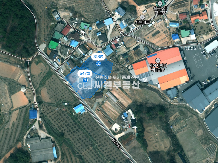 충남 천안서북구 성환읍 율금리 495 전 547평(2,860㎡) 매매 매물번호 11547 사진 1