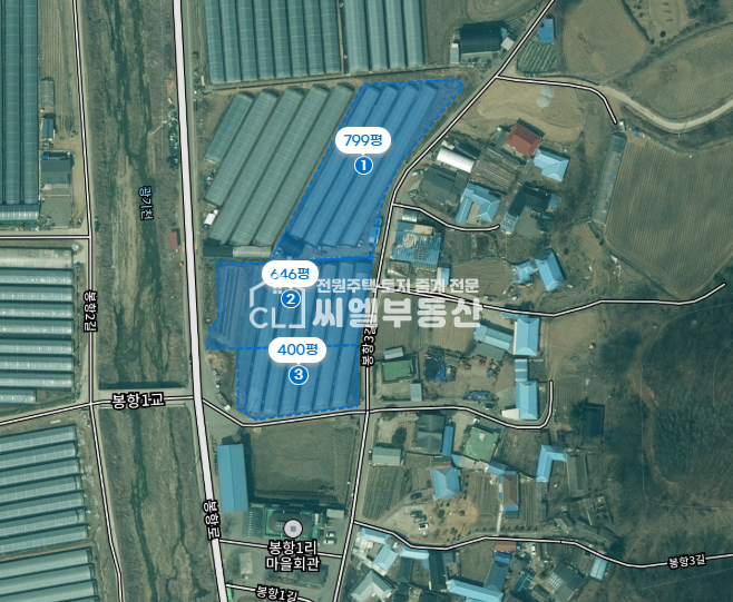 충남 천안동남구 병천면 봉항리 405-2 답 1,845평(2,641㎡) 매매 매물번호 11463 사진 1