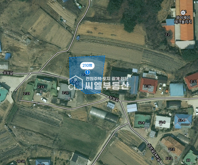 충남 아산시 영인면 상성리 209-7 대지 209평(694㎡) 매매 매물번호 11376 사진 1